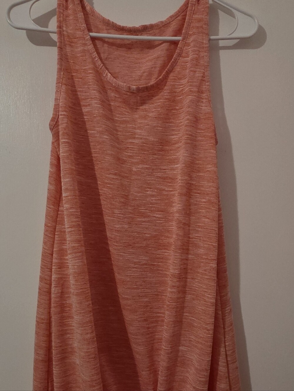 Cupshe Heathered Coral Sleeveless Tank Top